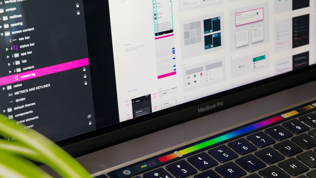 Macbook pro displaying computer icons